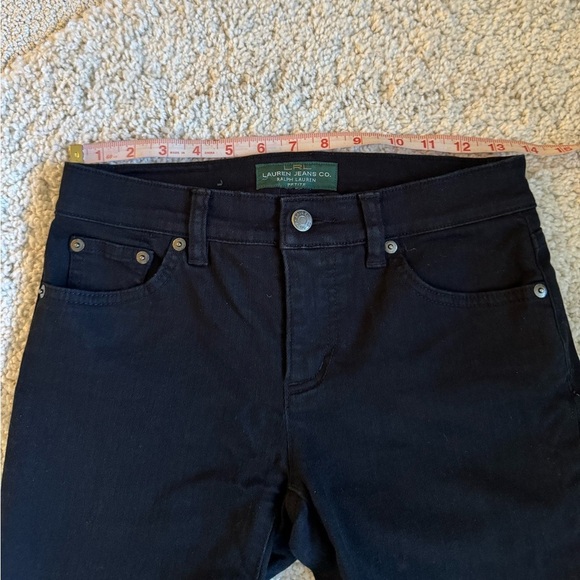LRL Lauren Jeans Co Ralph Lauren Black Jeans Size 2P - Picture 7 of 8